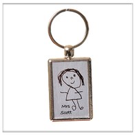 glass handprint cufflinks